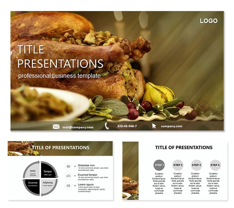 Thanksgiving Turkey PowerPoint Template - Download Presentation