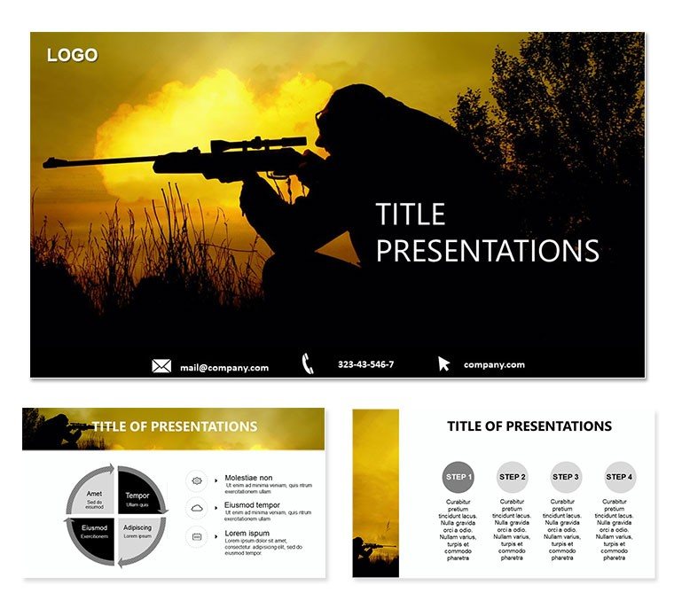 Shooter War PowerPoint template