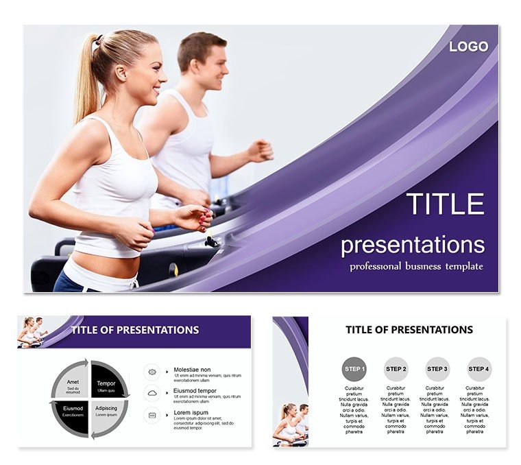 Stride to Success: Dynamic Sport Running PowerPoint Template