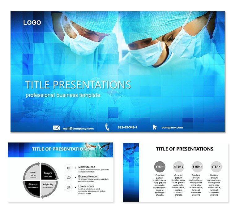 Medicine : Surgical Research PowerPoint template