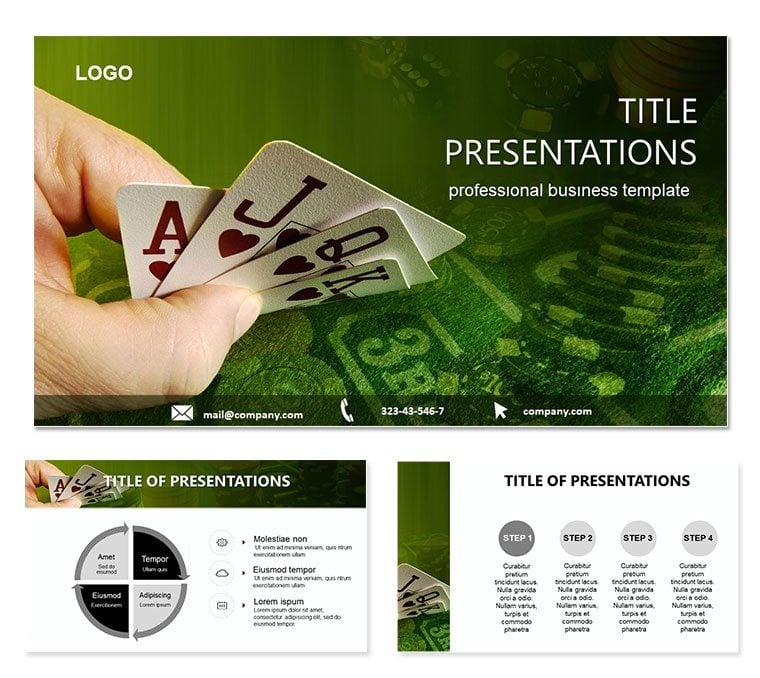 Way to Win at Cards PowerPoint templates