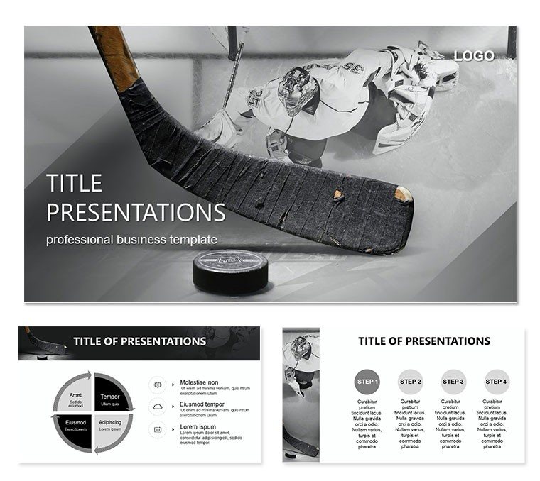 Sports : Hockey Sticks PowerPoint templates