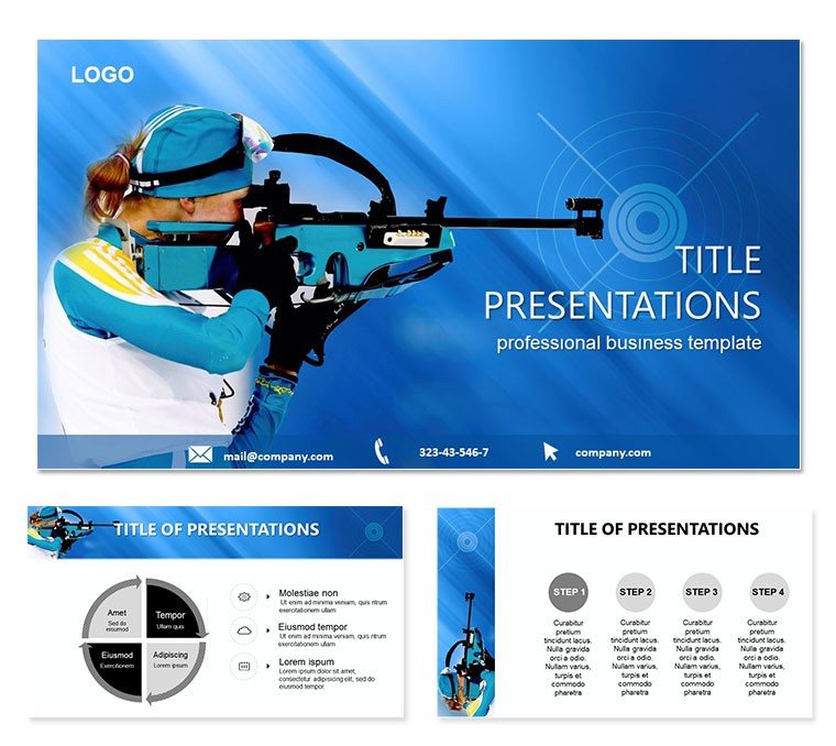 Sport : Biathlon PowerPoint template