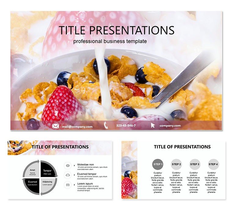 Food : Flakes PowerPoint templates