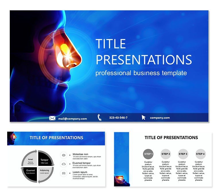 Diseases Nose PowerPoint Presentation Template
