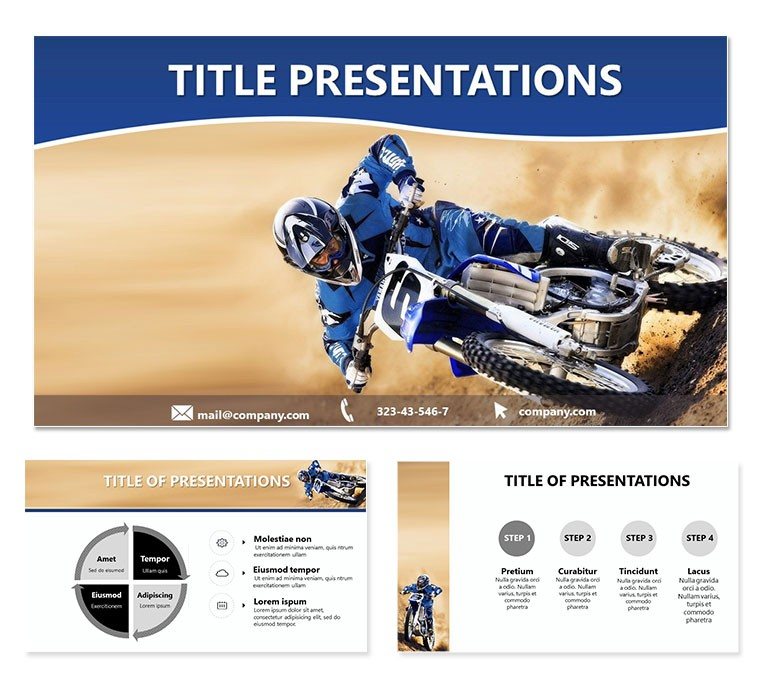 Motor Track Racing PowerPoint templates