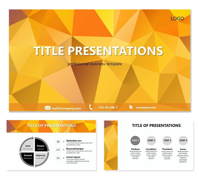 Abstract Yellow Sheet PowerPoint templates