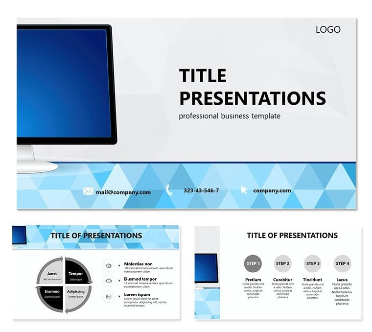 Monitors Buy Online Store PowerPoint templates