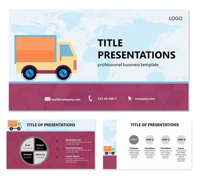 Cargo Delivery PowerPoint templates