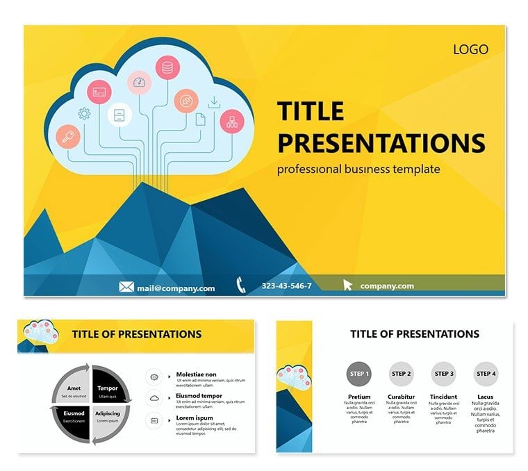 Cloud Internet PowerPoint templates