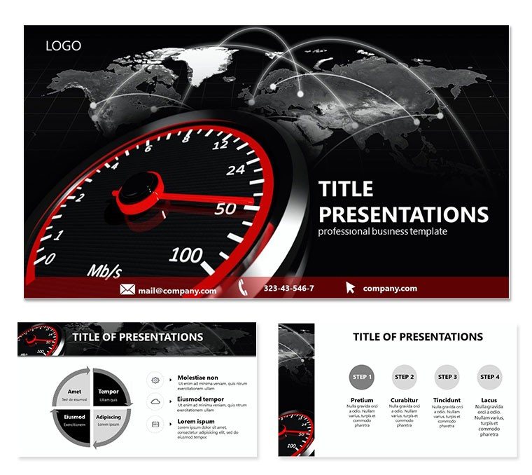 Internet Speed PowerPoint template