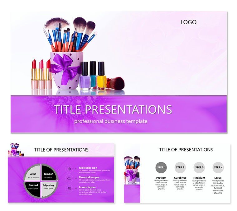 Lush Cosmetics PowerPoint template