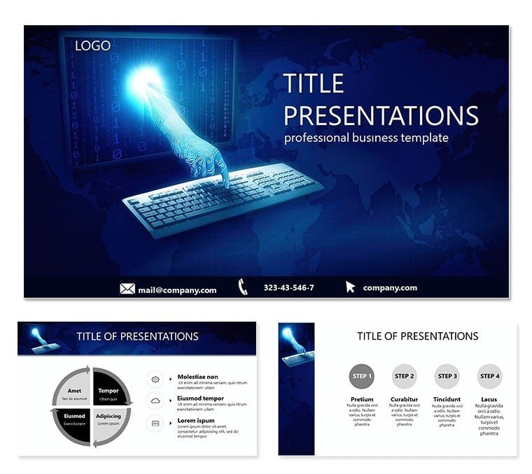 Online Courses PowerPoint template
