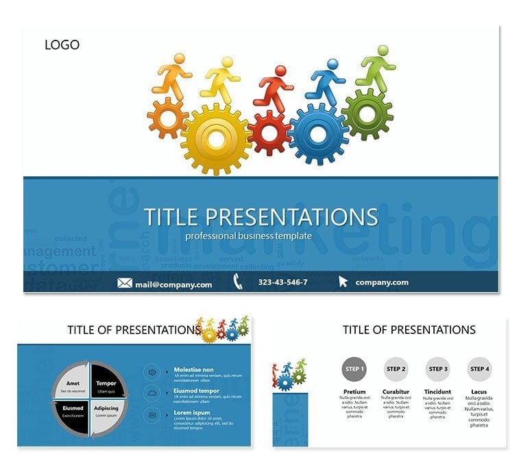 Objectives Marketing Organization PowerPoint template