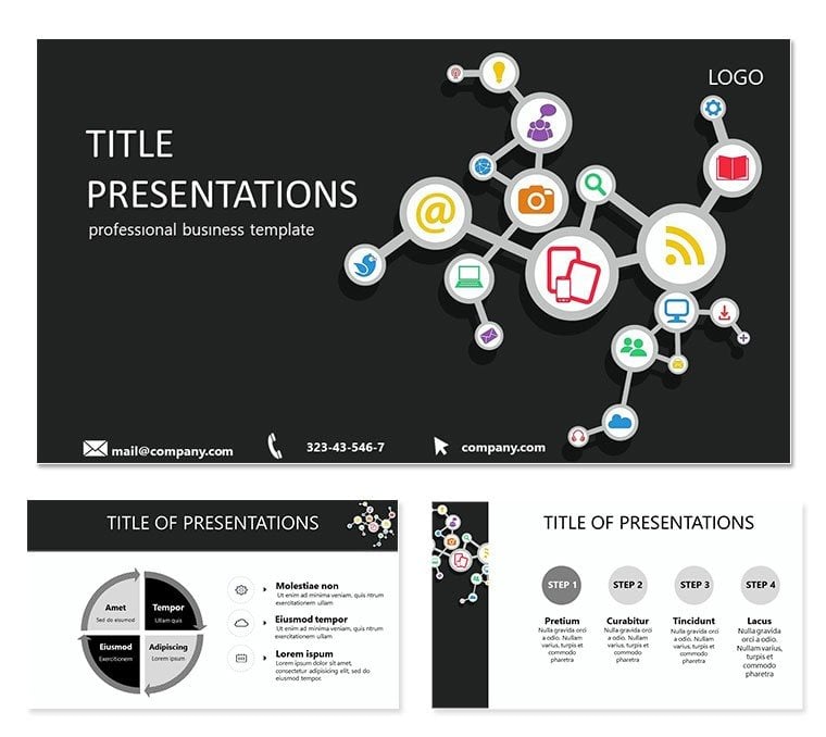 SEO Promotion PowerPoint template
