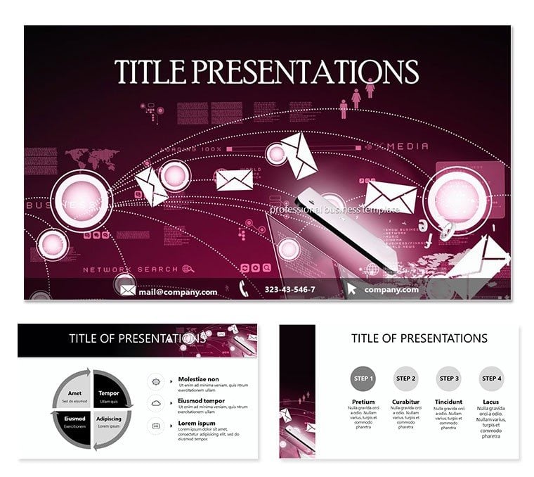 Presentation: Sending Email PowerPoint template