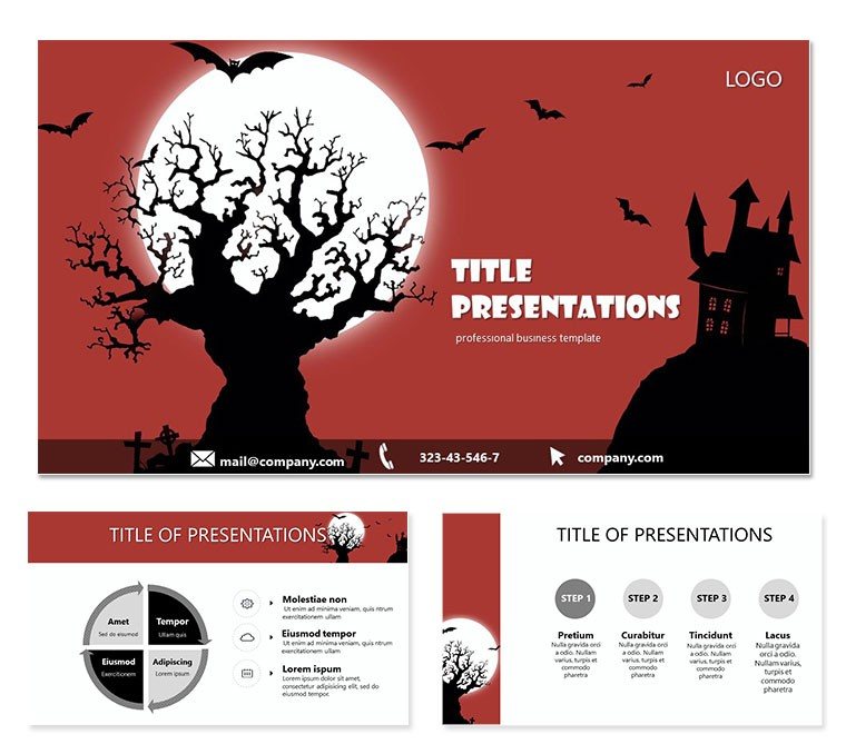Arrange Holiday Halloween PowerPoint template