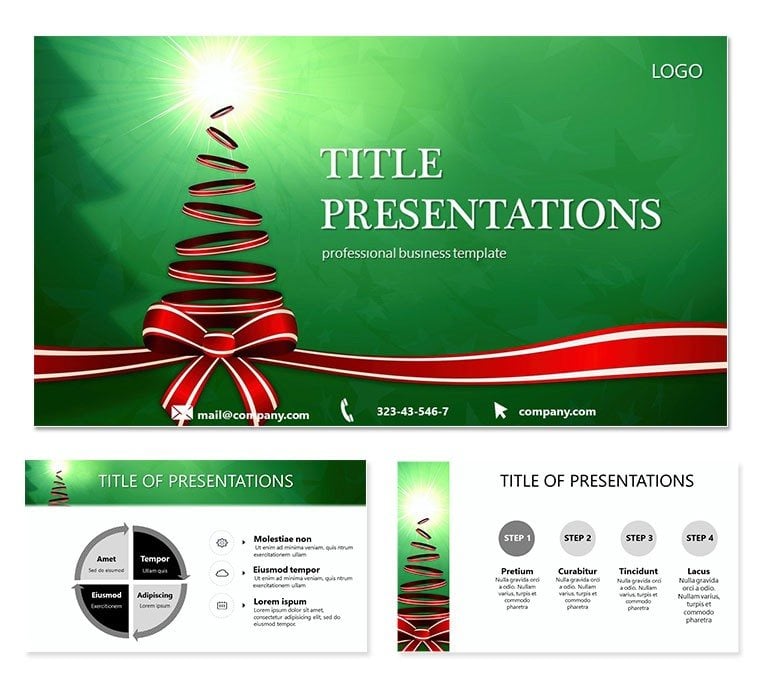 Bright Holiday - Christmas PowerPoint template