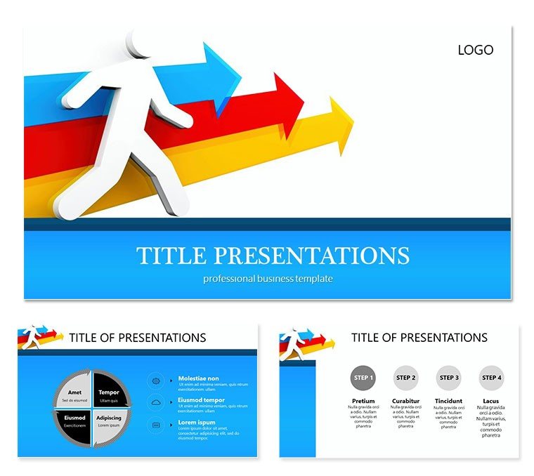 Steps Success PowerPoint template