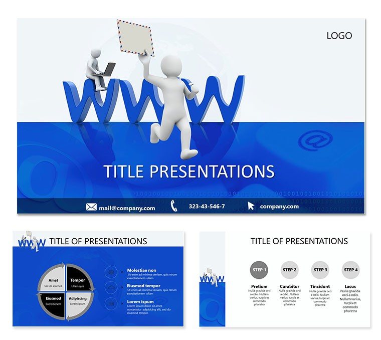 Service e-mail PowerPoint template