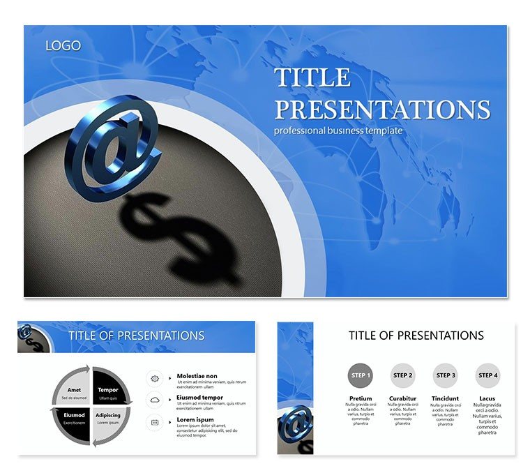 Paid email Newsletter PowerPoint template
