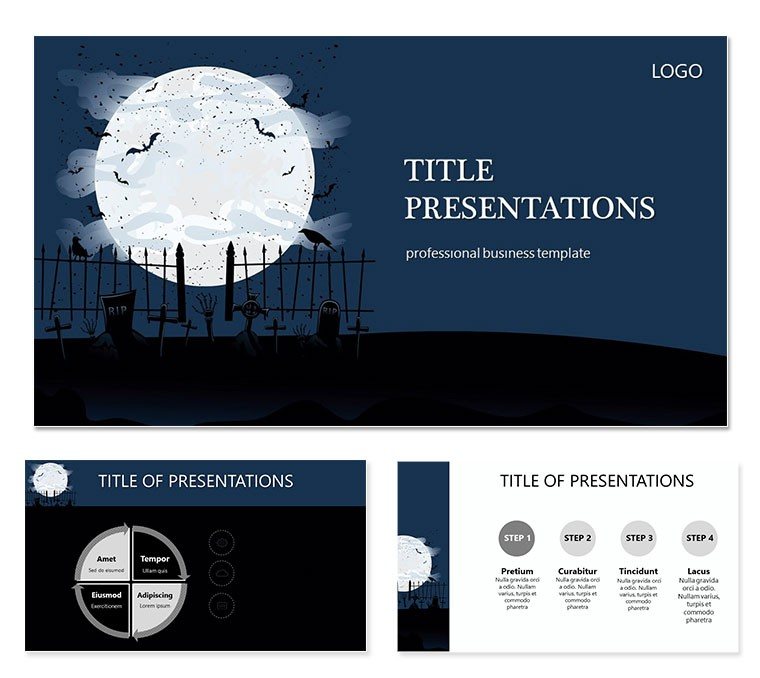 Holiday mystery and horror PowerPoint templates
