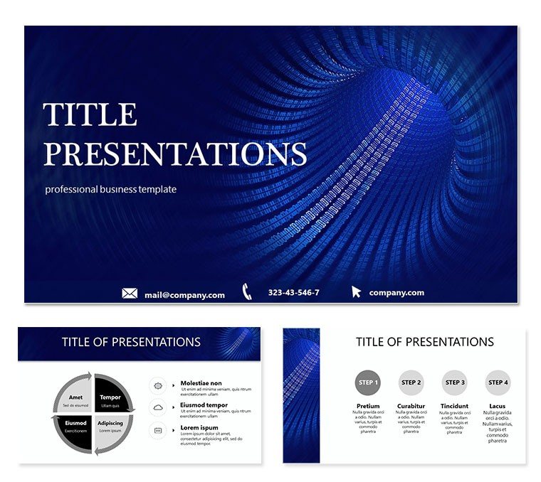 Tunnel Code PowerPoint templates