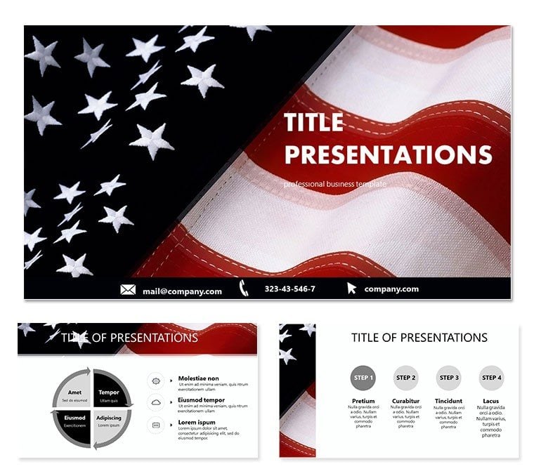 United States Flag PowerPoint template