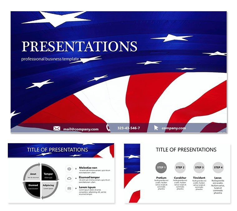 United States Flag PowerPoint template Presentation