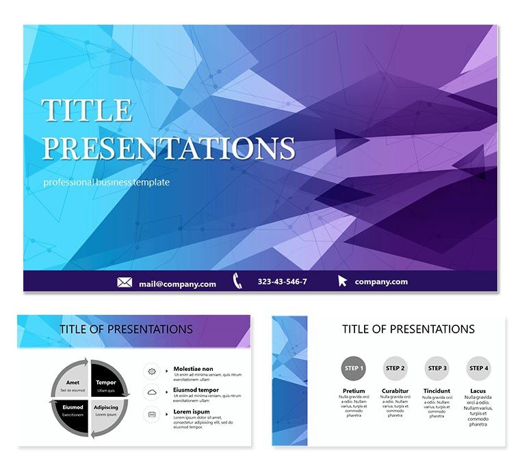 Abstract terminal PowerPoint templates