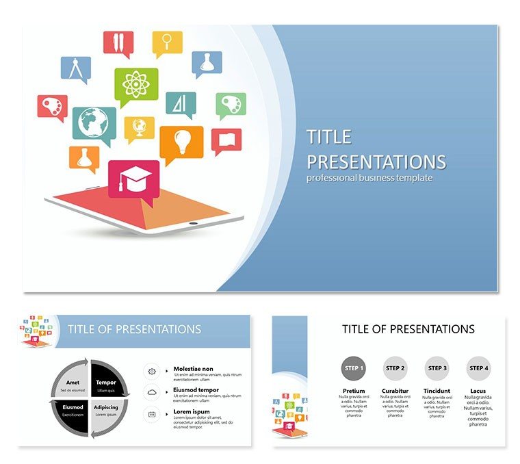 Education Work Schedule PowerPoint template