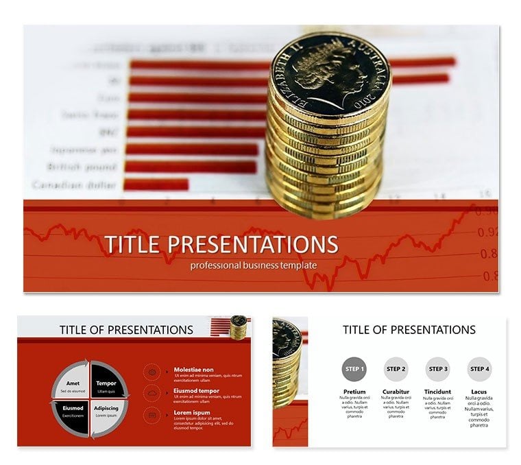 Course of Pound Sterling PowerPoint templates