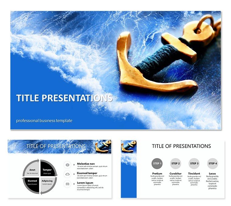 Cruise PowerPoint Template for Presentation