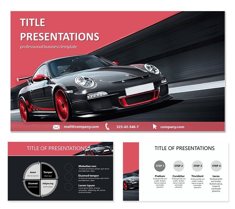 Catalog of New Cars PowerPoint templates