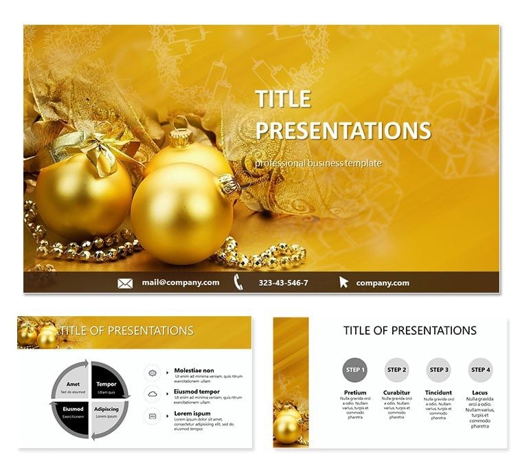 Christmas - Holiday Calendar PowerPoint template