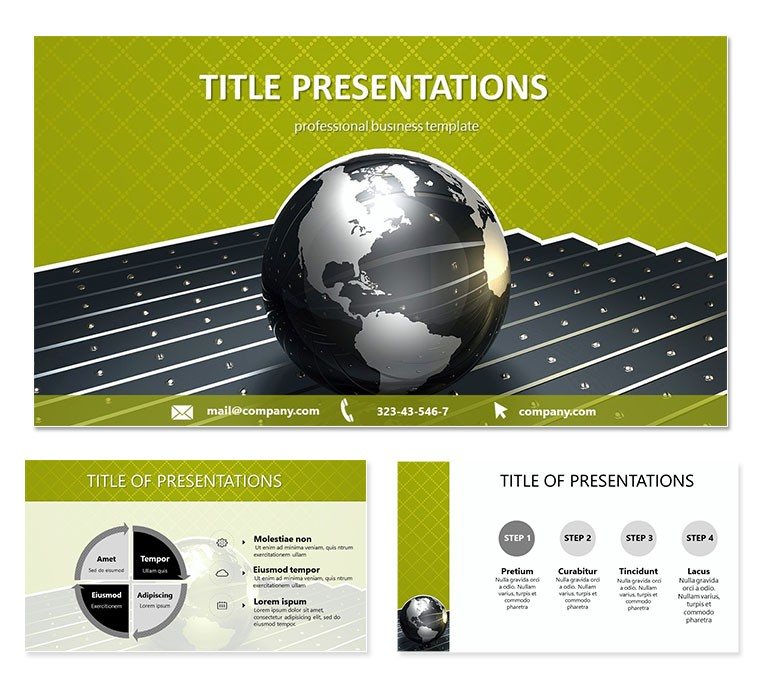 International Economy and World Business PowerPoint templates