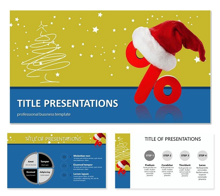 Christmas discounts PowerPoint presentation