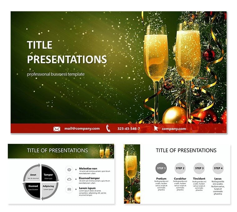 New Year night PowerPoint templates