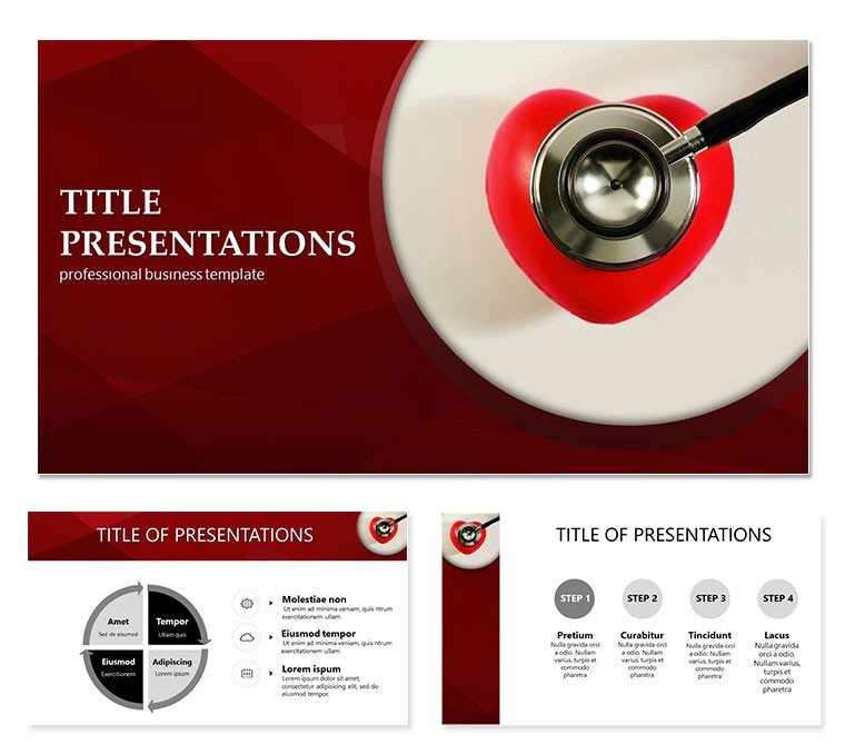 Checking Heart PowerPoint template