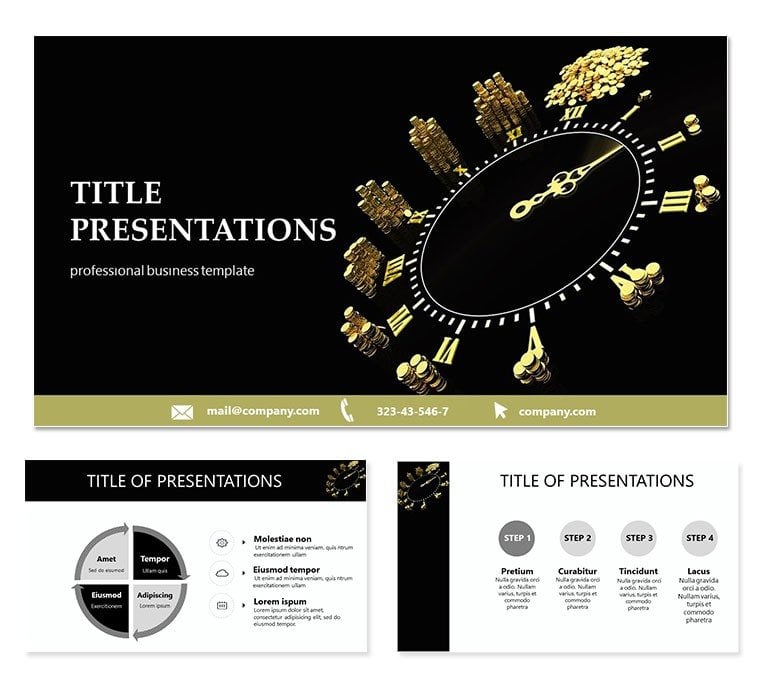 Time Money PowerPoint Template Presentation