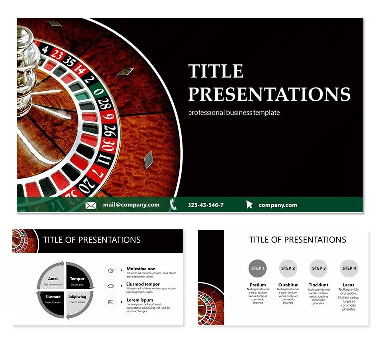 Roulette Casino PowerPoint templates