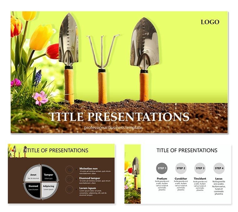 Tools for Garden PowerPoint Presentation Template