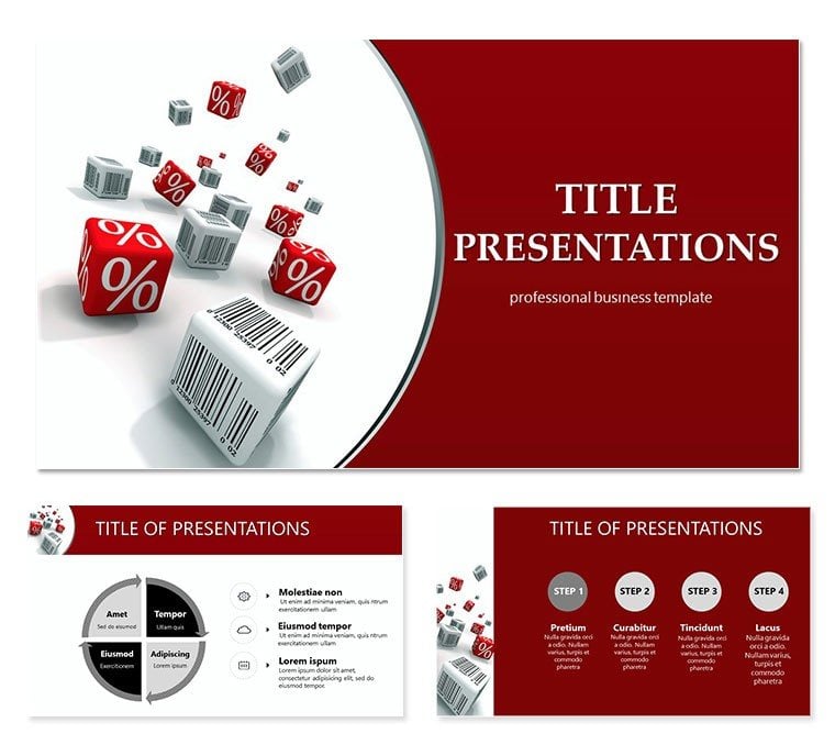 Actions and discounts PowerPoint templates