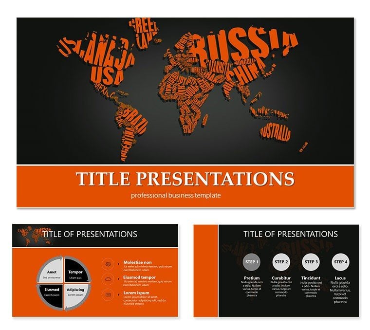 World map PowerPoint template