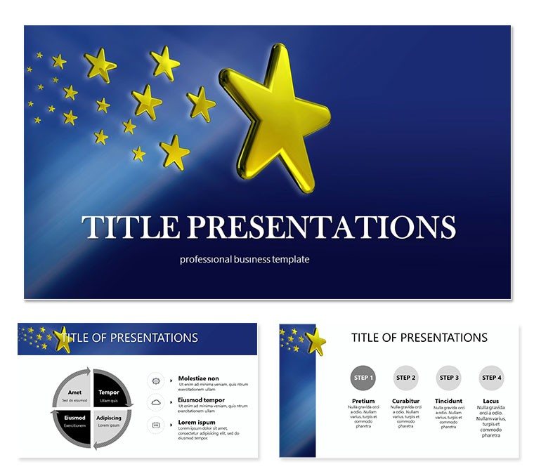 EU stars PowerPoint template
