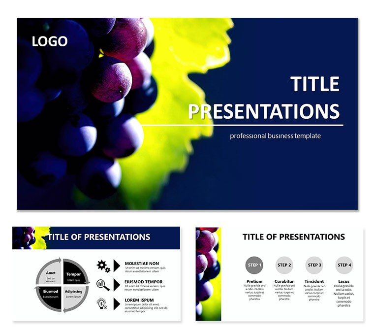Grapes PowerPoint templates