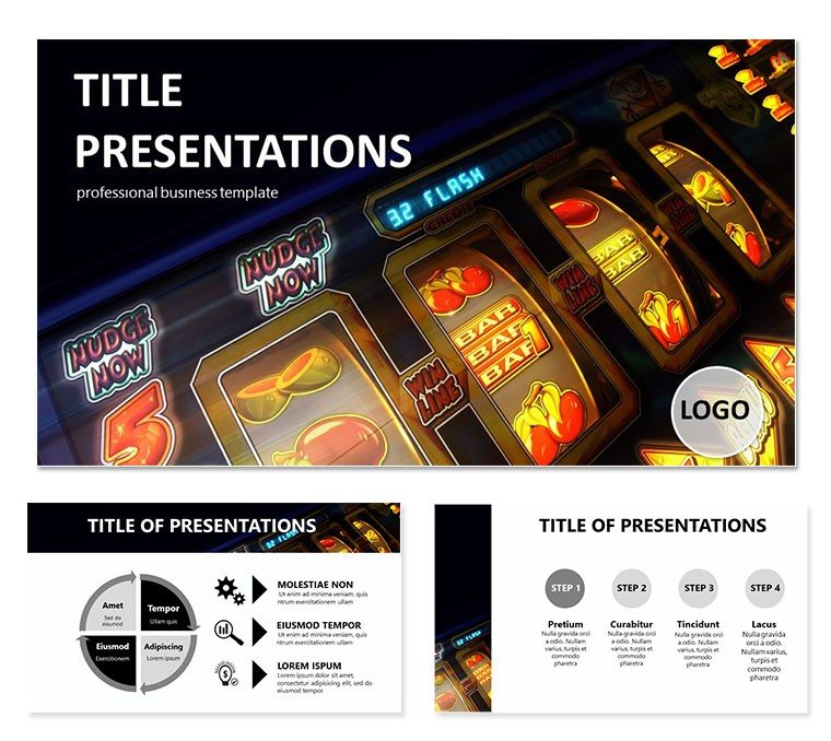 Slot machine casino PowerPoint templates