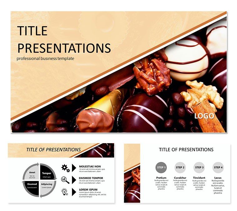 Chocolate truffles PowerPoint templates