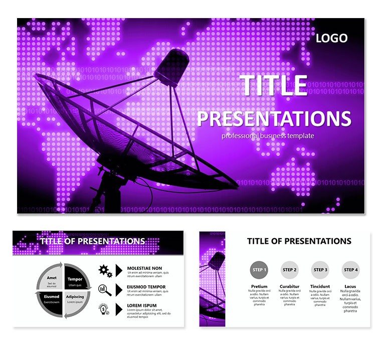 Satellite Work PowerPoint templates