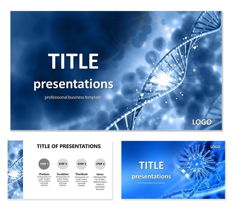 Bacteria and bacterial infection PowerPoint template